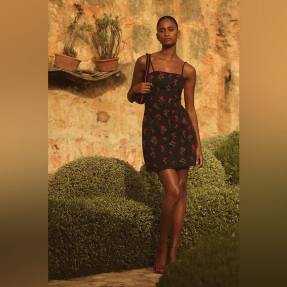 Anthro Maeve Brynne 3D Spaghetti-Strap Dress - Picture 1 of 8